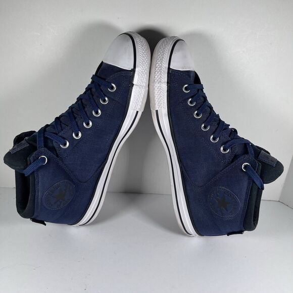 Converse Chuck Taylor All Star Mid Cordura Navy Shoes Sneakers Men's Size 11 - Picture 5 of 8